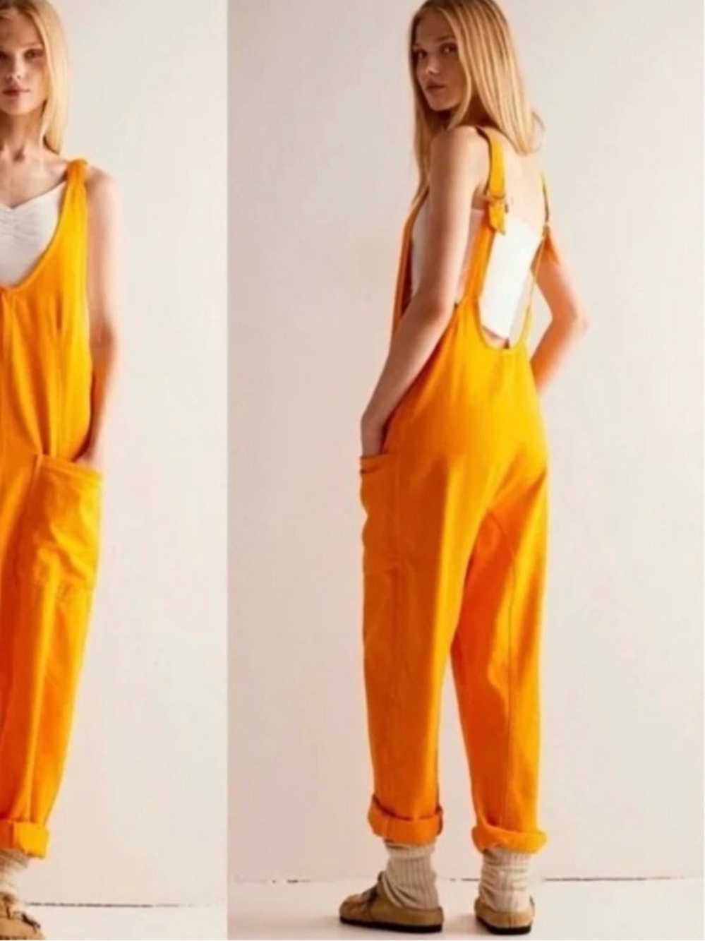 We the Free High Roller jumpsuit Vitamin C/ Orange L